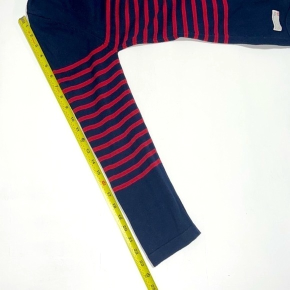 Race Marine Woman Blue and Red Stripes Sweater Size L - Picture 13 of 14